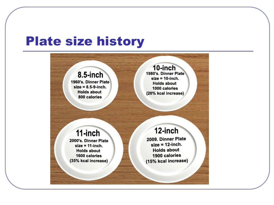 Plate size history