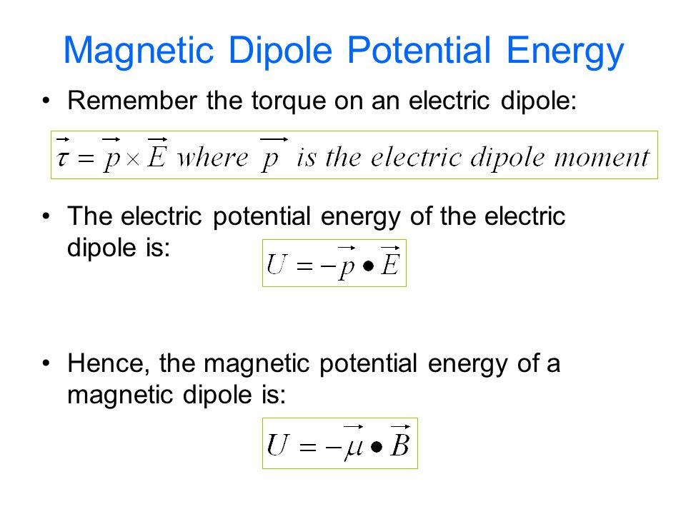 Unit 4 Day 3 – Magnetic Dipole Moment & Applications - ppt video online  download