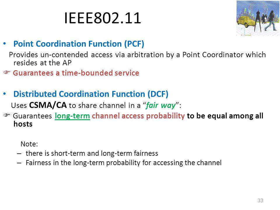 IEEE Point Coordination Function (PCF)