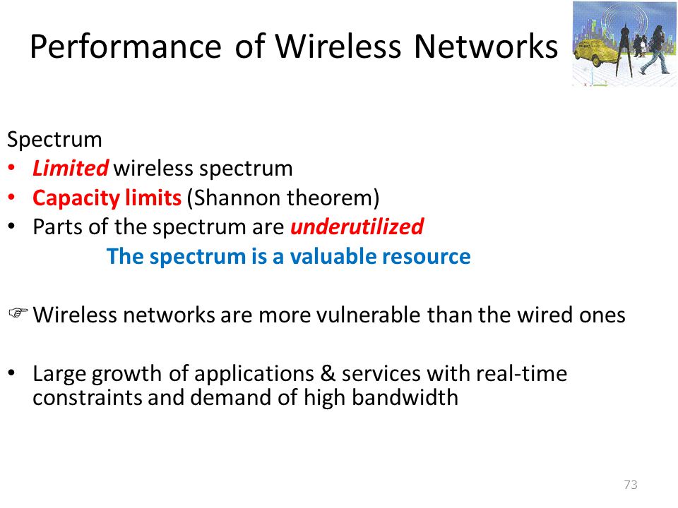 Performance of Wireless Networks