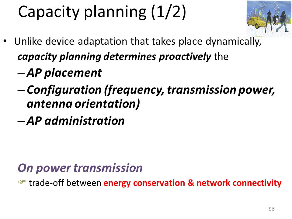Capacity planning (1/2) AP placement