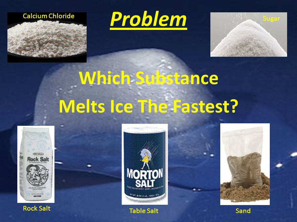 What Substance Makes Ice Melt The Fastest? - ppt video online download