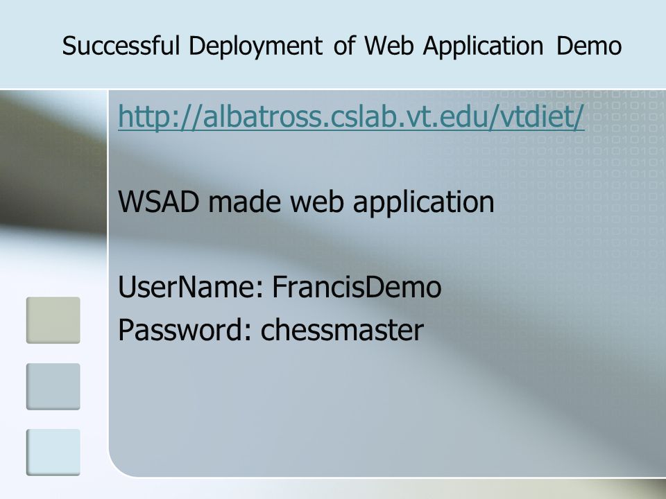 Successful Deployment of Web Application Demo