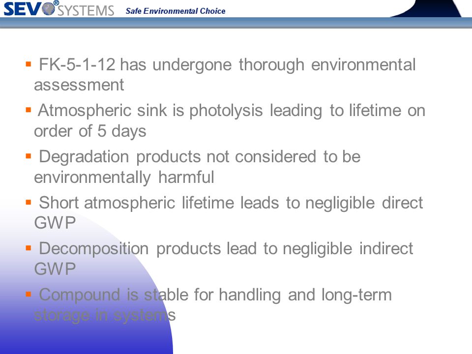 Sustainability Of Special Hazards Fire Suppression Systems Ppt Video Online Download