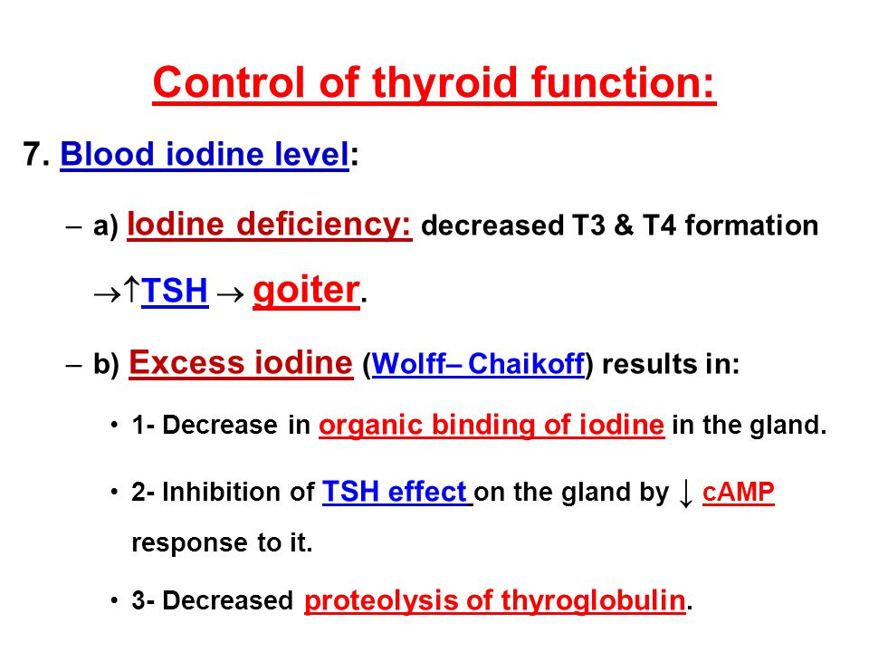 elevated iodine levels