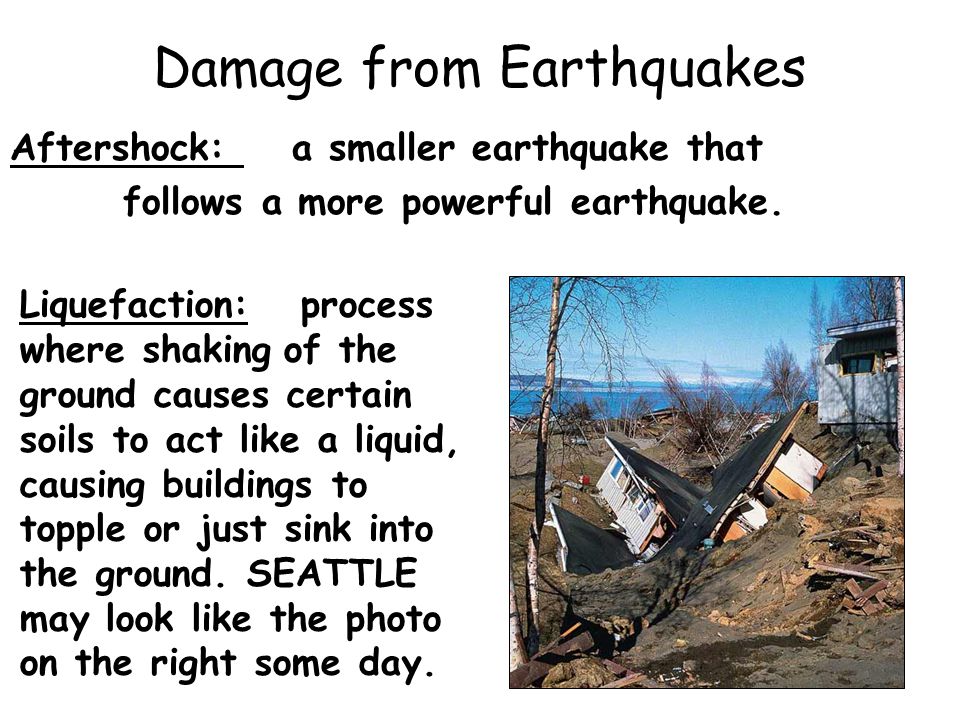 Damage from Earthquakes