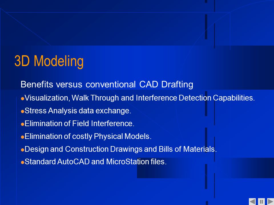 3D Modeling Benefits versus conventional CAD Drafting