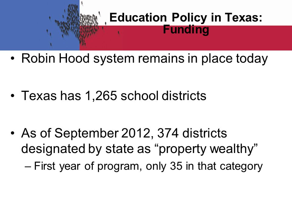 Education Policy in Texas: Funding