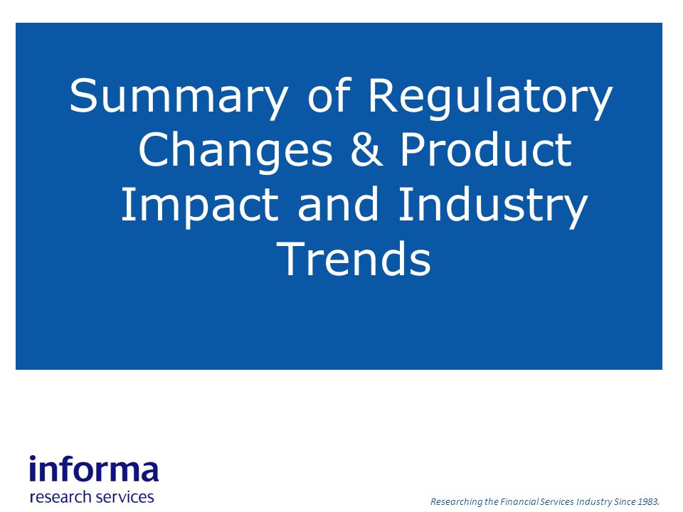 Agenda Introduction Summary of regulatory changes ppt download