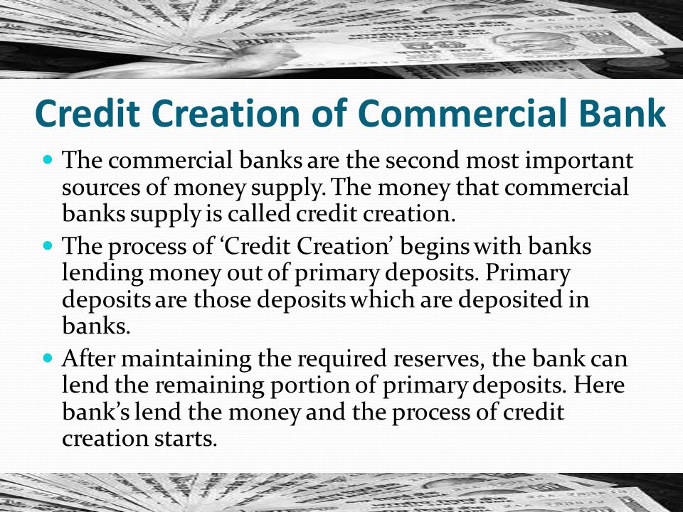 Credit Creation of Commercial Bank