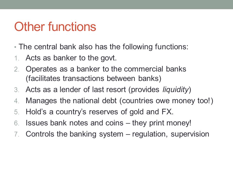 Banks You Will Be Able To Describe The Functions Of Commercial