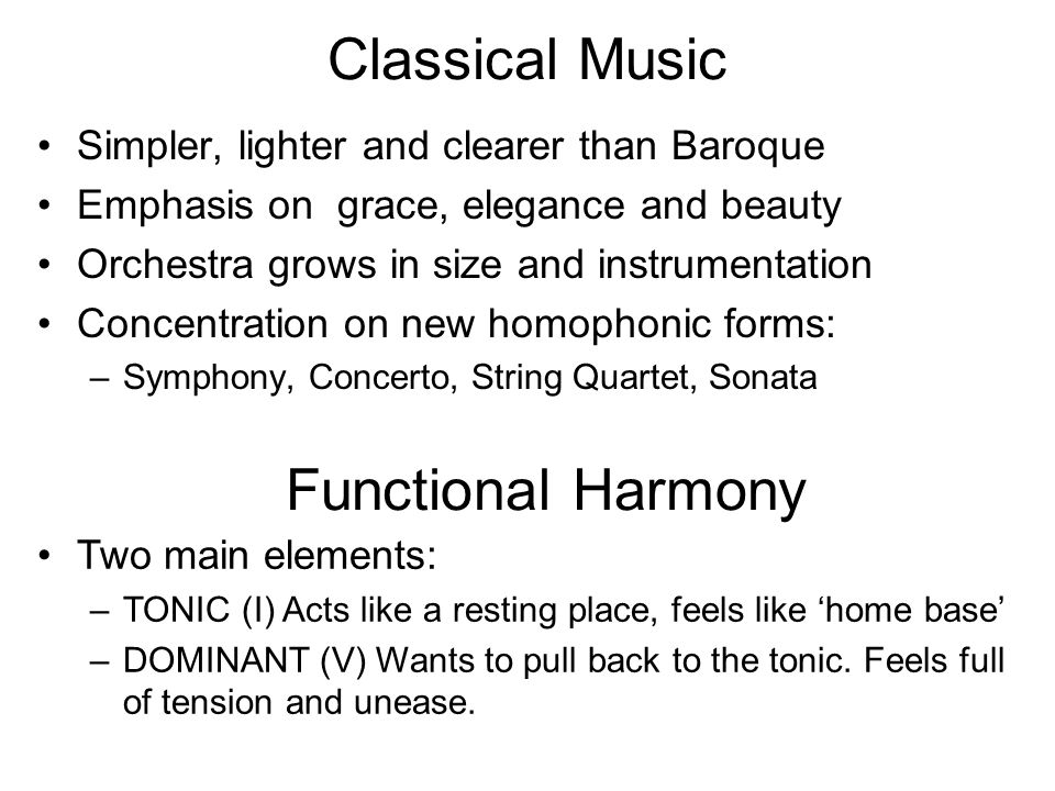 Classical Music Functional Harmony