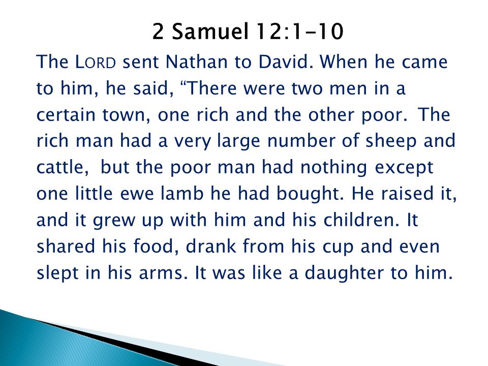 2 Samuel 12:1-10