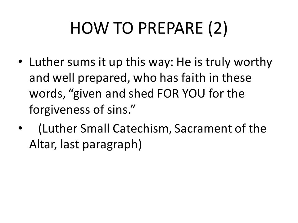 HOW TO PREPARE (2)