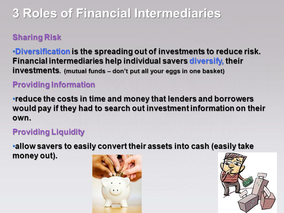 3 Roles of Financial Intermediaries