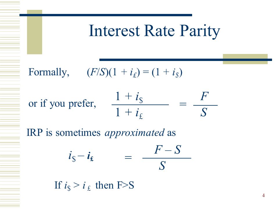 International Parity Relationships and Forecasting FX Rates - ppt video  online download