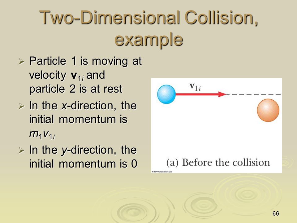 Two-Dimensional Collision, example