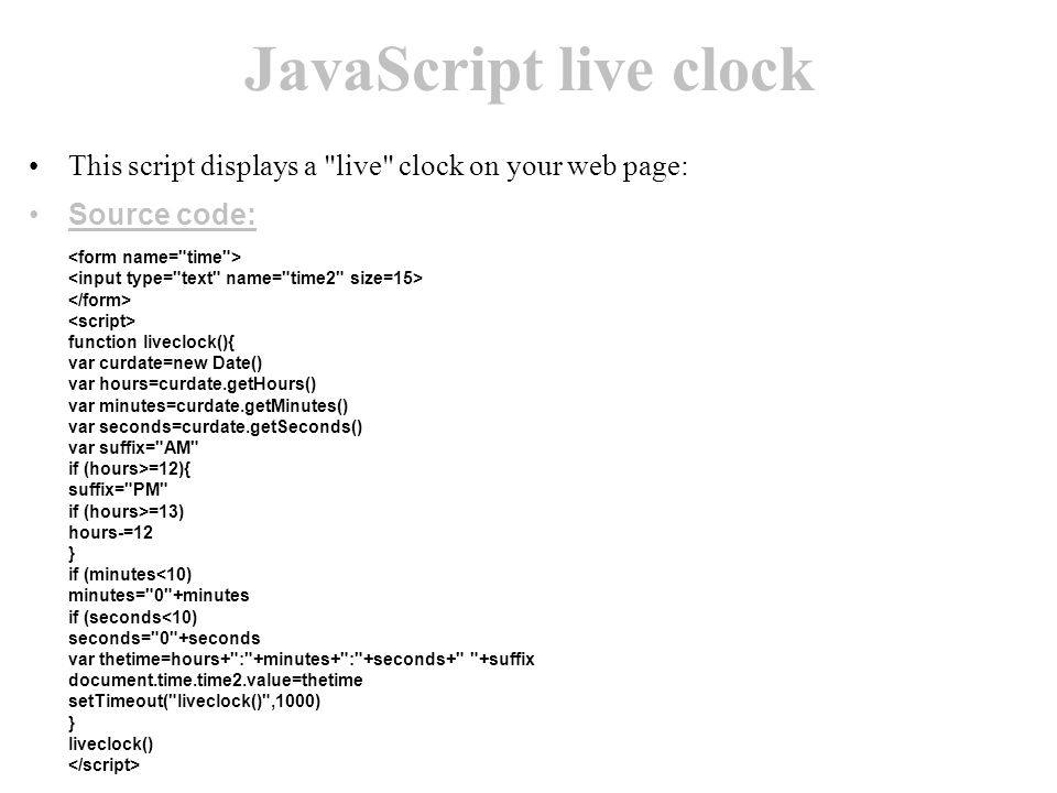 for the Web (client and server applications) - ppt video online download