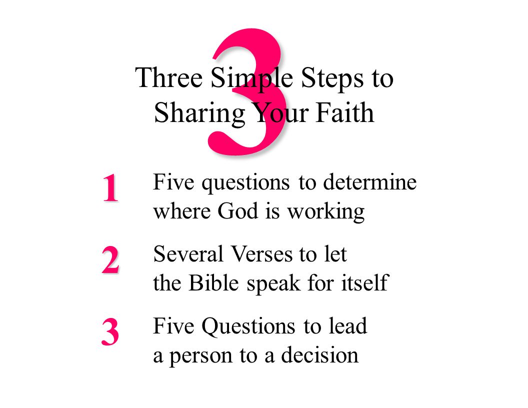 Three Simple Steps to Sharing Your Faith