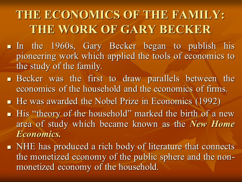 gary becker family economics
