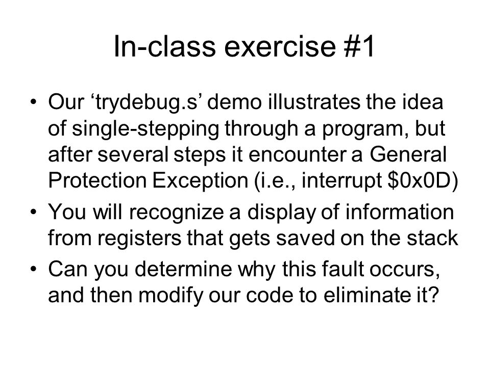 In-class exercise #1