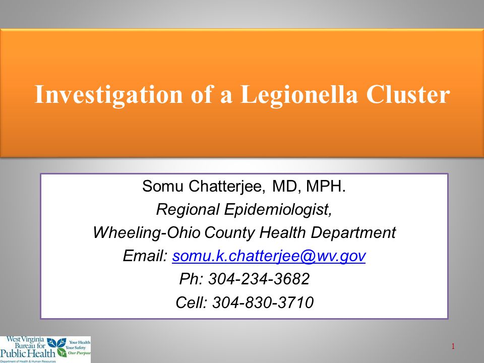 Investigation of a Legionella Cluster