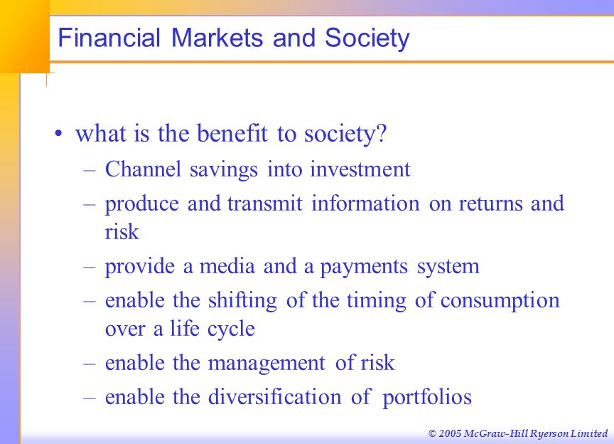 Trends in Financial Markets and Management