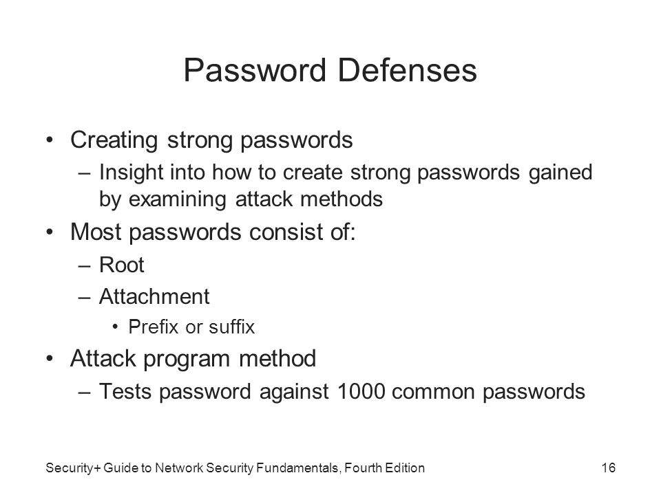 Security Guide To Network Security Fundamentals Fourth Edition