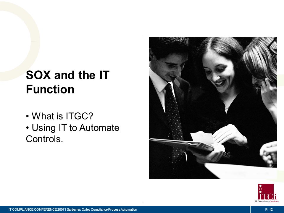 SOX and the IT Function – What Is ITGC