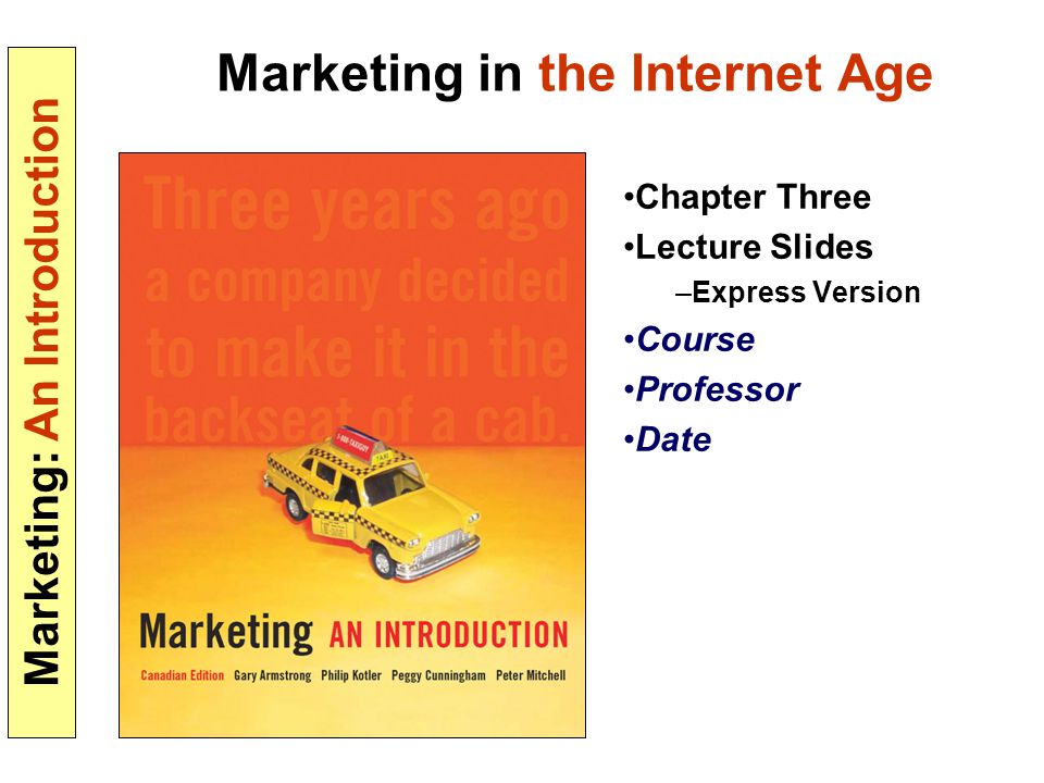 Marketing in the Internet Age