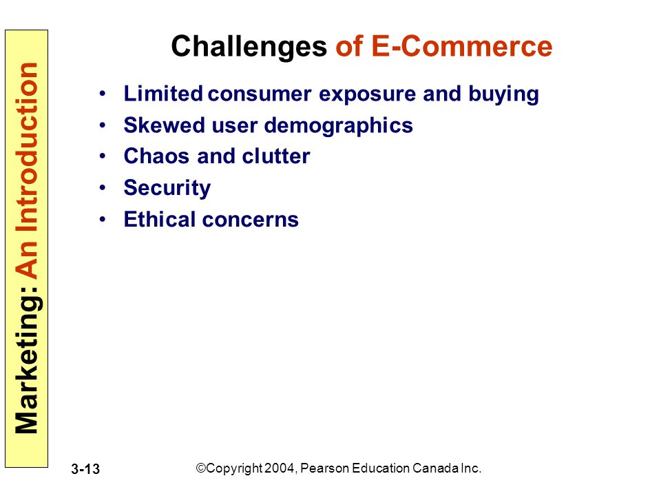 Challenges of E-Commerce