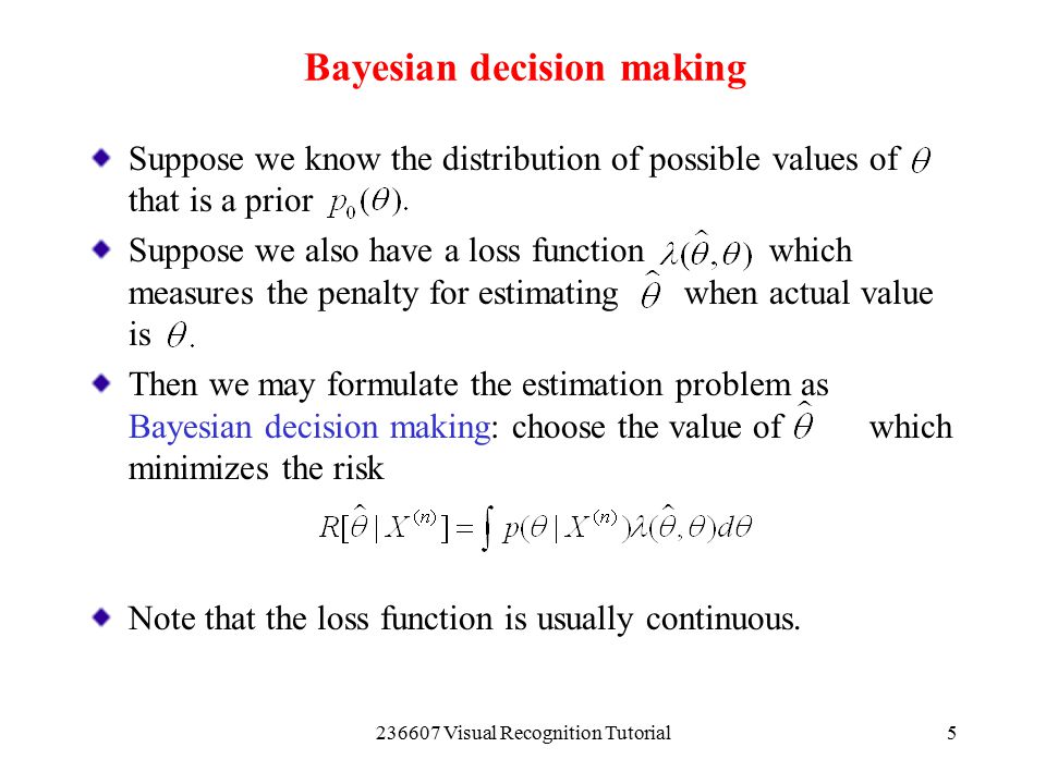 Bayesian decision making