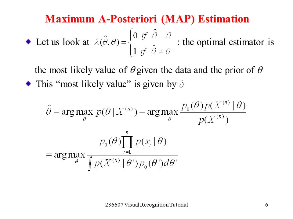Maximum A-Posteriori (MAP) Estimation