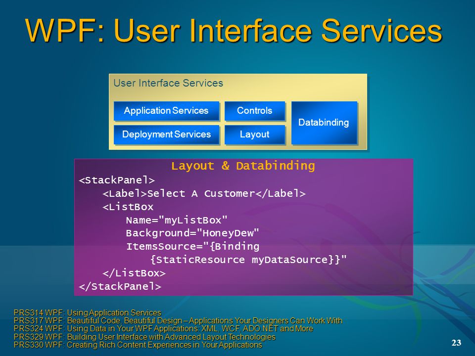 Wpf properties