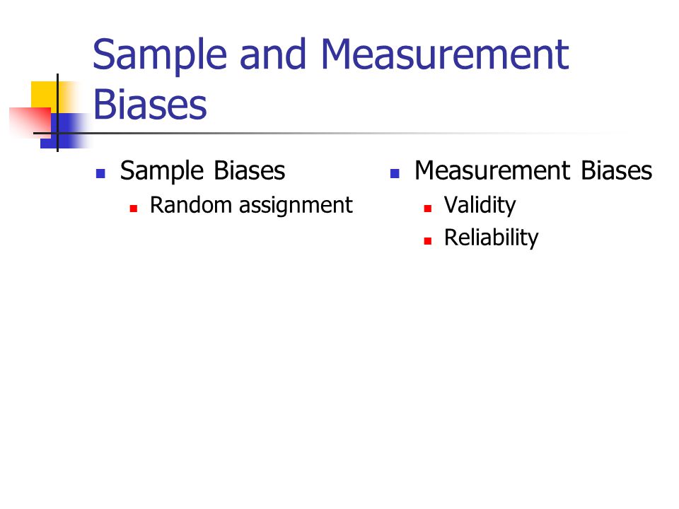 Sample and Measurement Biases