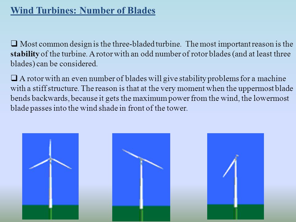 Wind Turbines: Number of Blades