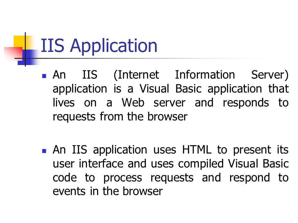 IIS Application