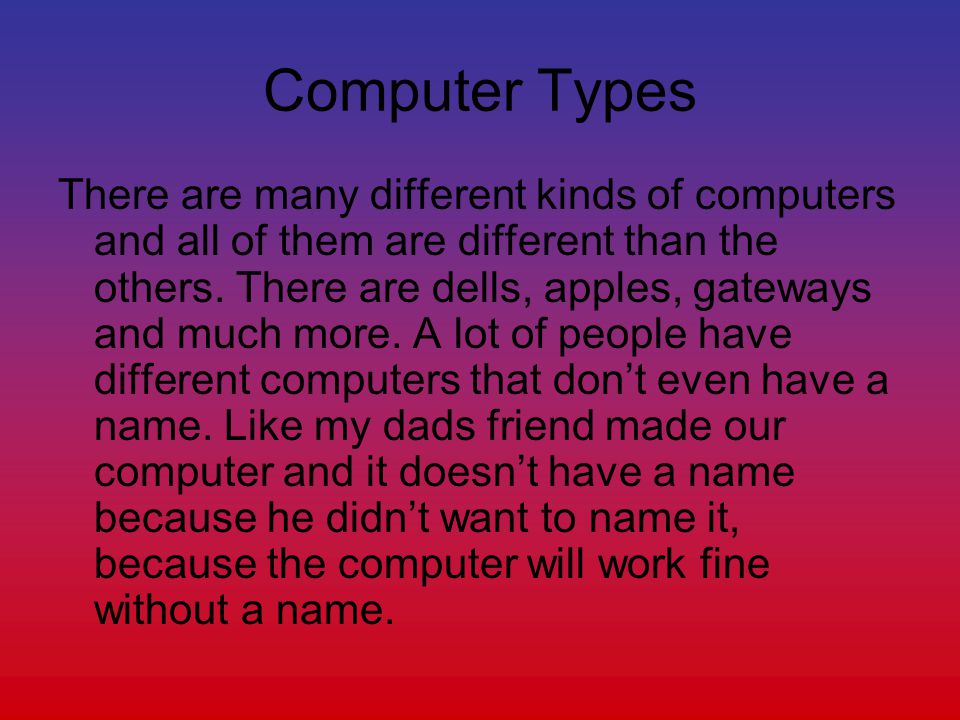 Computer Types