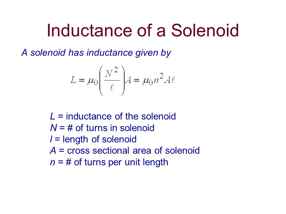 Inductance of a Solenoid