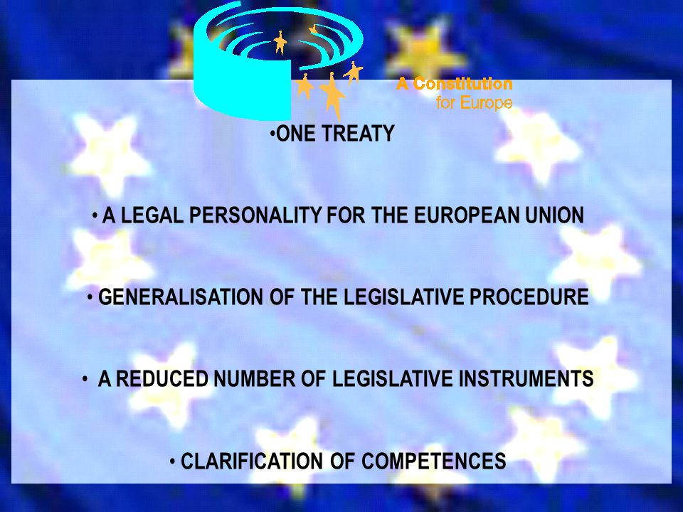 A LEGAL PERSONALITY FOR THE EUROPEAN UNION