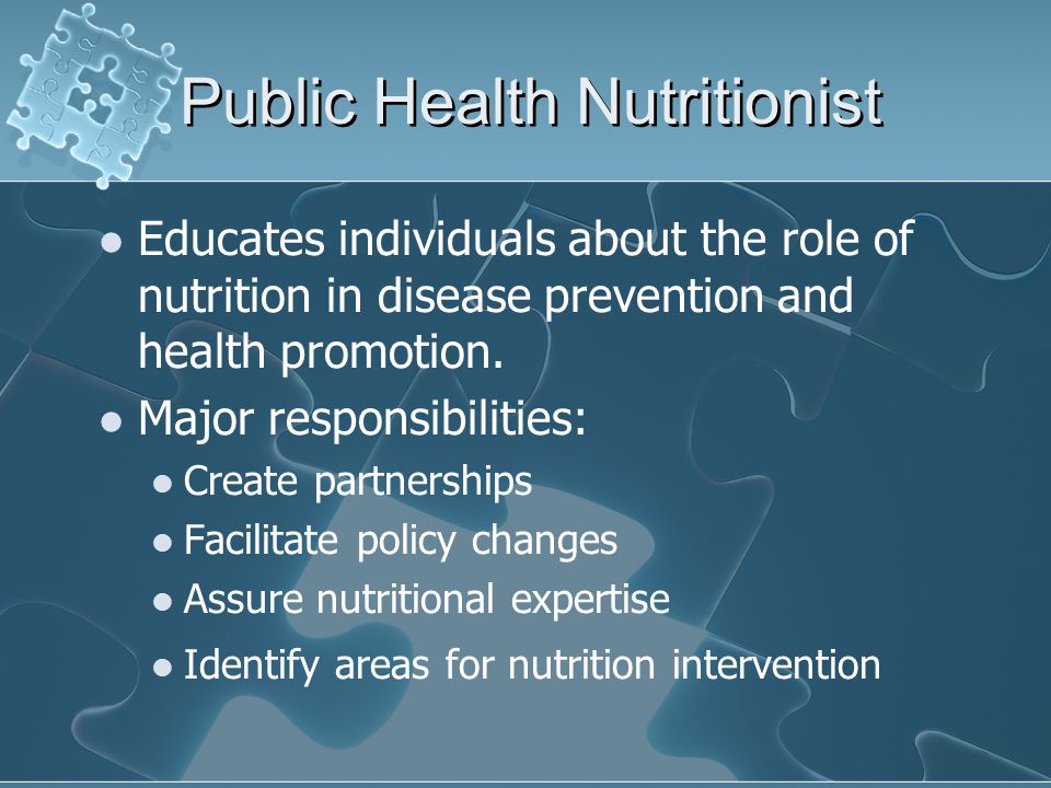 Public Health Nutritionist
