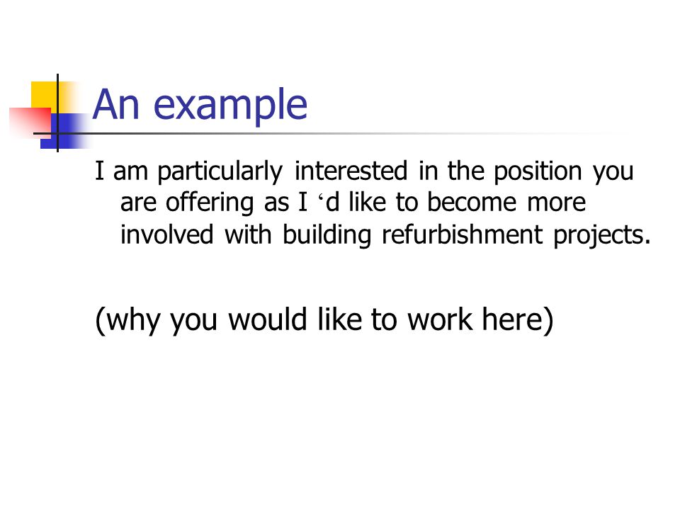 In working interested why here you are Why are