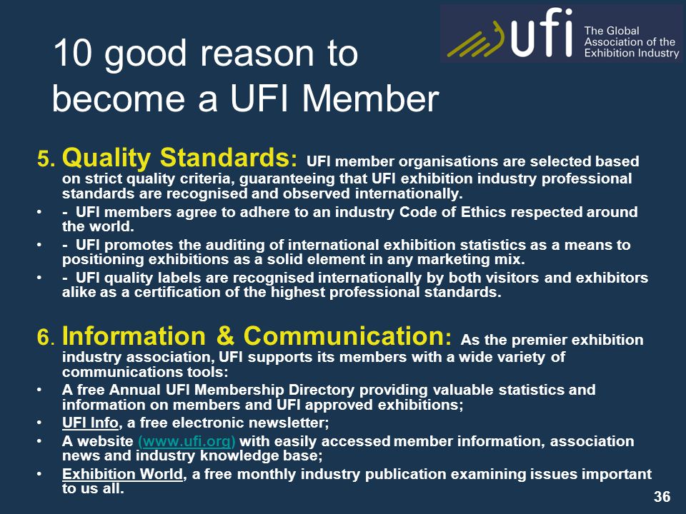 UFI, The Global Association of the Exhibition Industry - ppt video ...