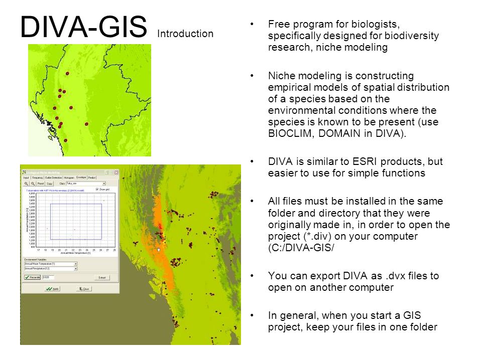 Georeferencing Specimen Data in GIS: DIVA-GIS - ppt video online download