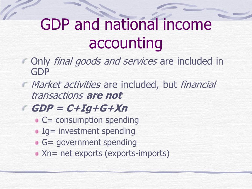 GDP and national income accounting