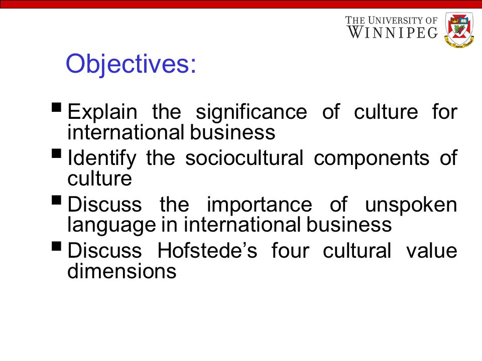 dimensions of international business