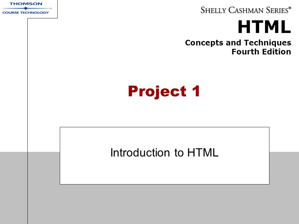 Project 1 Introduction to HTML