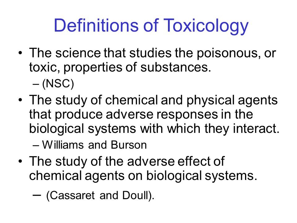 What Is Toxicology Ppt Download