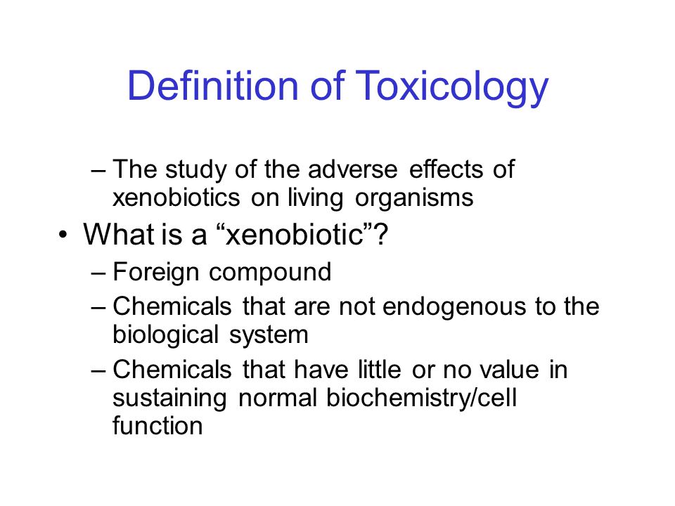 What Is Toxicology Ppt Download