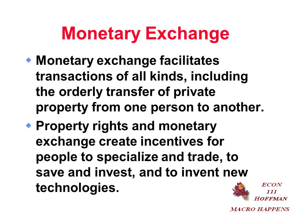 Monetary Exchange
